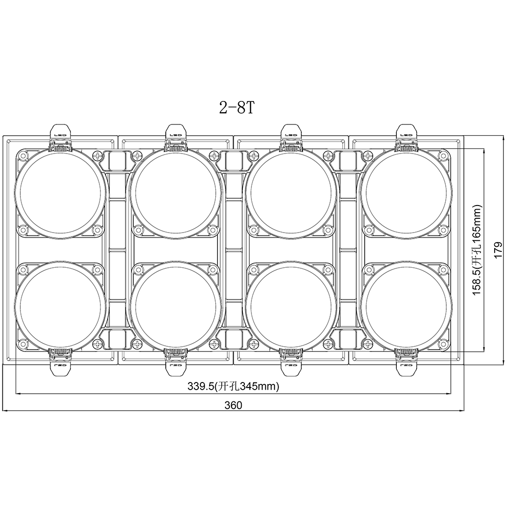 预埋面环-8头